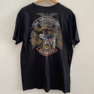 NEW 2nd Amendment Guardian Cabela's Guns 2A USA T-Shirt Men's Medium Black NWT